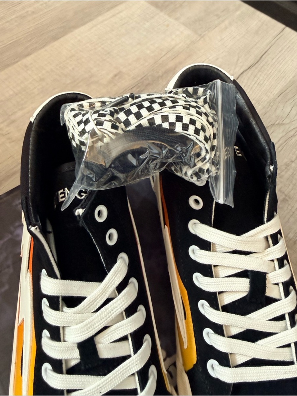 New Revenge X Storm vol 2 black flame hightop sneakers Size 9 - Picture 5 of 7